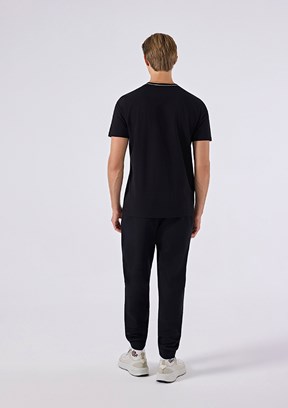 ELLESSE - 6SM5058 Erkek Siyah Triko T-Shirt