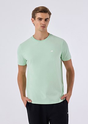ELLESSE - 6SM5058 Erkek Yeşil Triko T-Shirt