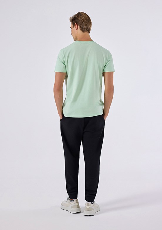 ELLESSE - 6SM5058 Erkek Yeşil Triko T-Shirt