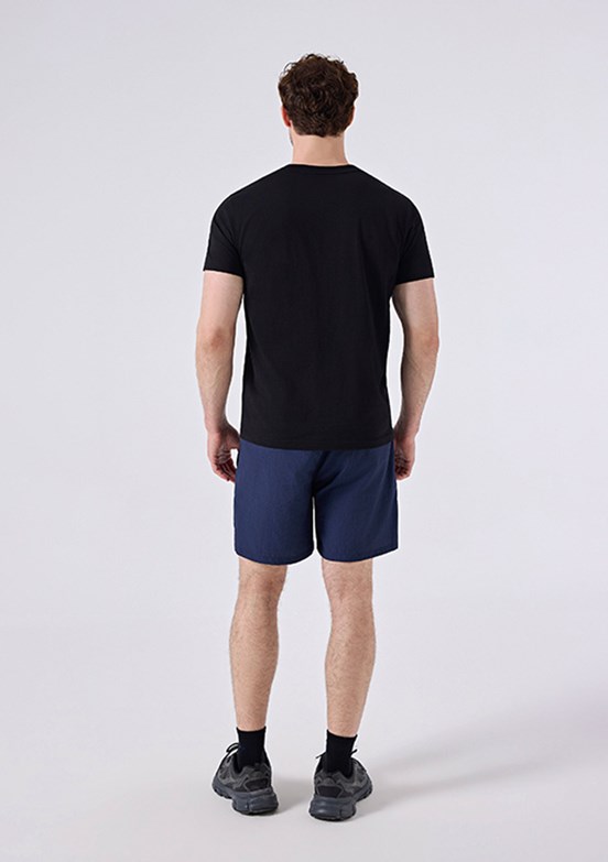 ELLESSE - 6SM5025 Erkek Siyah Baskılı T-Shirt