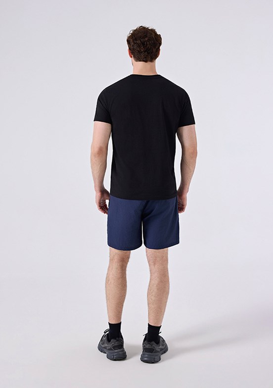 ELLESSE - 6SM5025 Erkek Siyah Baskılı T-Shirt