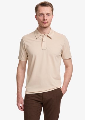 PİERRE CARDİN - Erkek Bej Regular T-Shirt