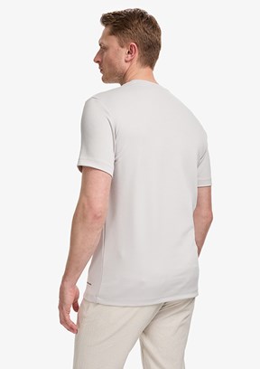 PİERRE CARDİN - Erkek Gri Basic T-Shirt