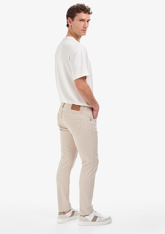 PİERRE CARDIN Erkek Bej Slim Pantolon