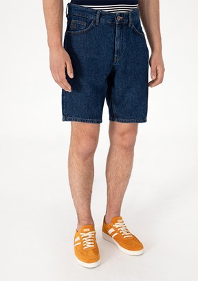 US POLO ASSN - Erkek Mavi Denim Şort