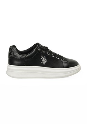 US POLO ASSN 6P Jessıca 6Fx - A10215781312010 Kadın Siyah Sneaker Ayakkabı