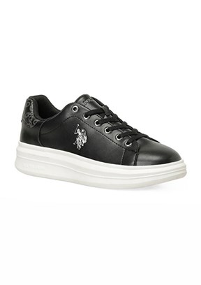 US POLO ASSN 6P Jessıca 6Fx - A10215781312010 Kadın Siyah Sneaker Ayakkabı