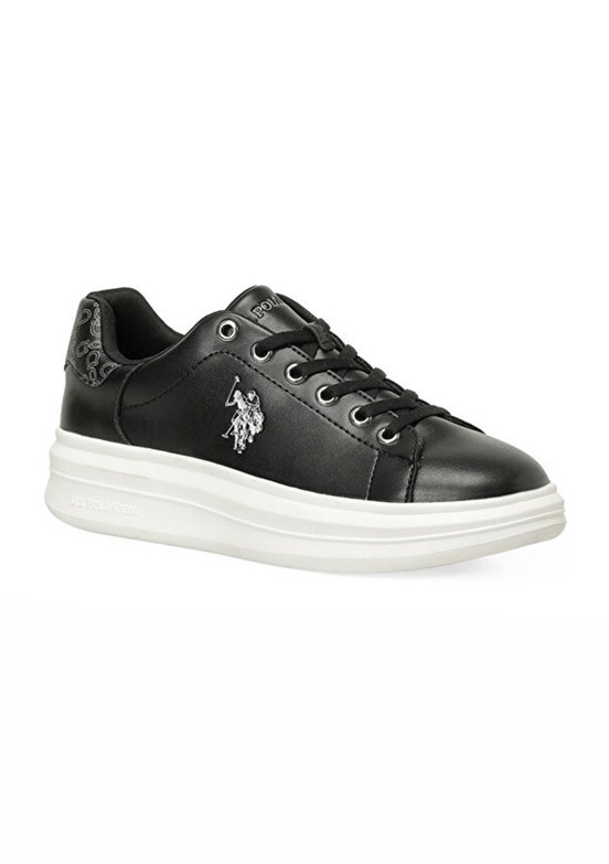 US POLO ASSN 6P Jessıca 6Fx - A10215781312010 Kadın Siyah Sneaker Ayakkabı