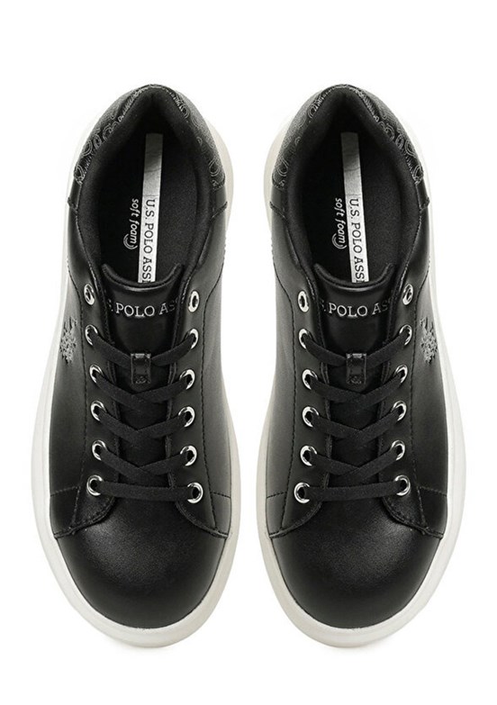 US POLO ASSN 6P Jessıca 6Fx - A10215781312010 Kadın Siyah Sneaker Ayakkabı