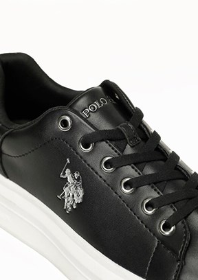 US POLO ASSN 6P Jessıca 6Fx - A10215781312010 Kadın Siyah Sneaker Ayakkabı