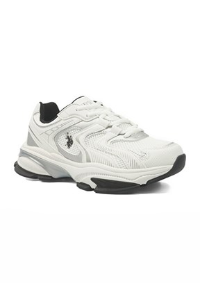 US POLO ASSN 6P Nancy 6Fx - A10215809812010 Kadın Beyaz Sneaker Ayakkabı