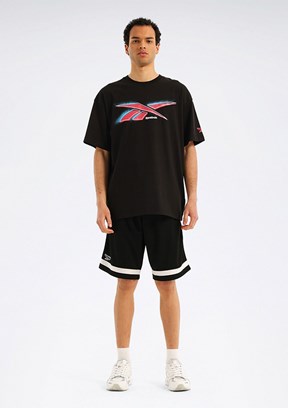 REEBOK 6M Lorea - A10220410707010 Erkek Siyah Baskılı Şort