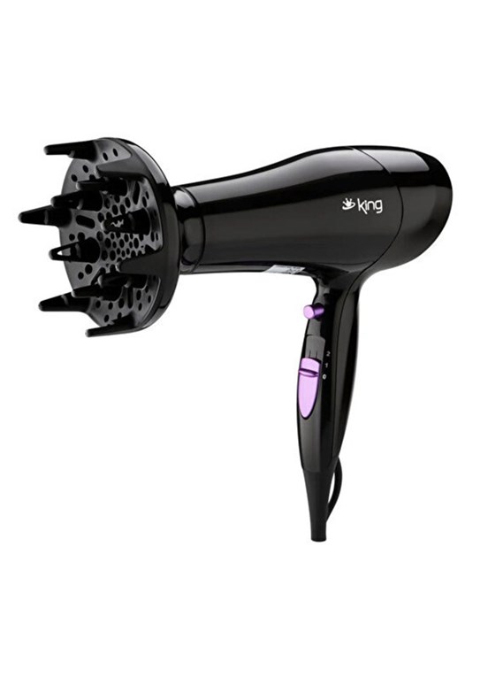 KİNG Adora - K-428 2000W Siyah Saç Kurutma Makinesi