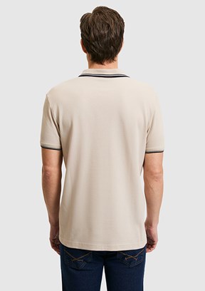 US POLO ASSN - Erkek Bej Slim T-Shirt
