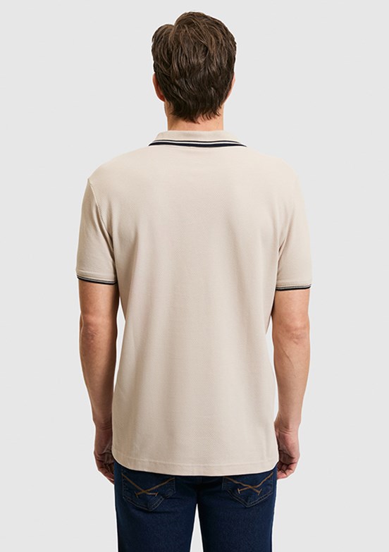 US POLO ASSN - Erkek Bej Slim T-Shirt