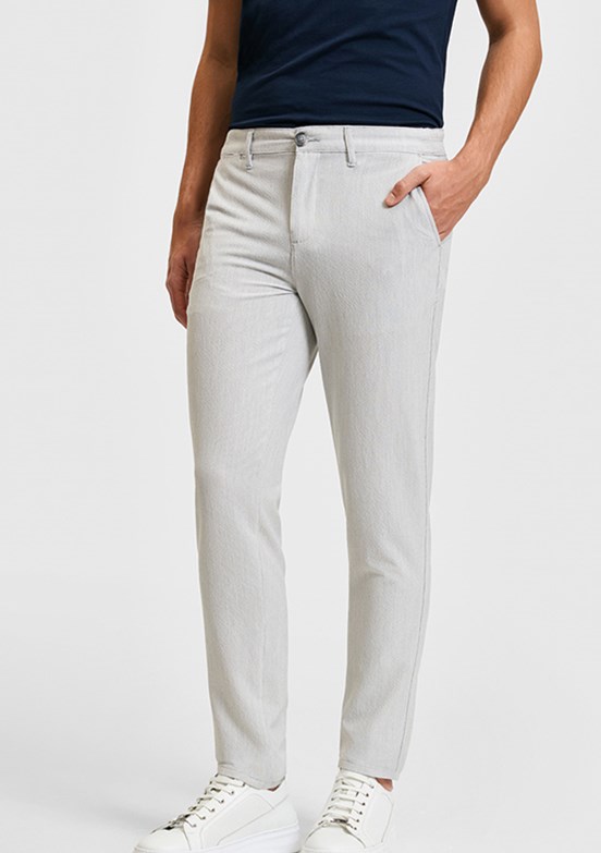 PİERRE CARDİN - Erkek Gri Chino Pantolon
