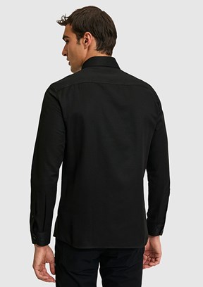 US POLO ASSN - Erkek Siyah Uzun Kol Gömlek