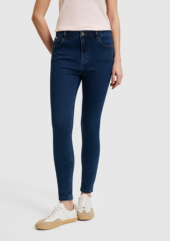 US POLO ASSN - Kadın Mavi Slim Jean Pantolon