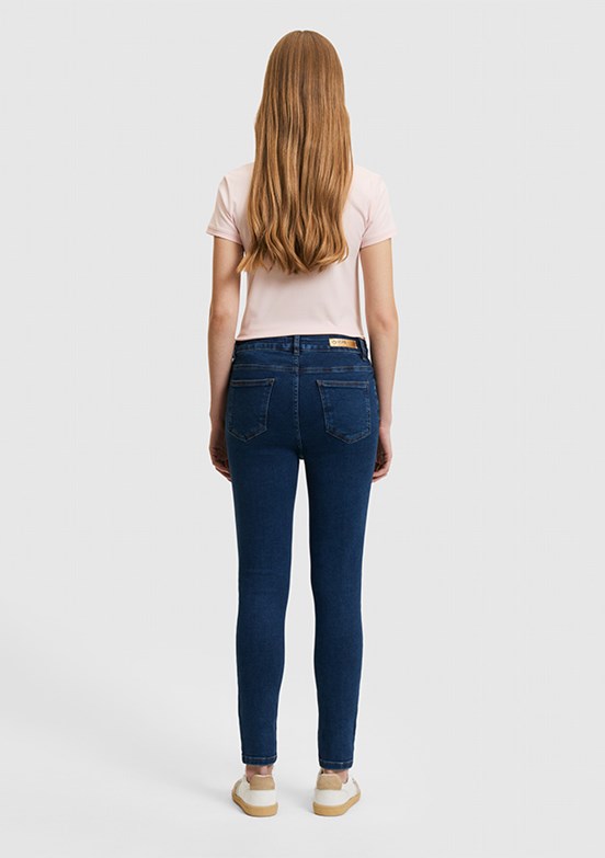 US POLO ASSN - Kadın Mavi Slim Jean Pantolon
