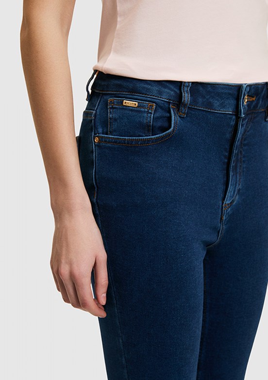 US POLO ASSN - Kadın Mavi Slim Jean Pantolon