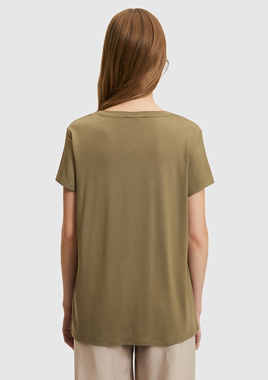 US POLO ASSN - Kadın Yeşil Basic T-Shirt