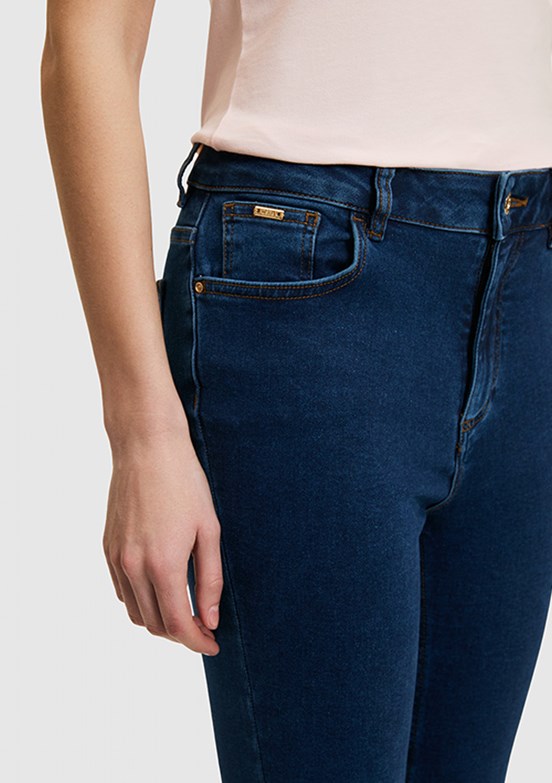 US POLO ASSN - Kadın Mavi Slim Jean Pantolon