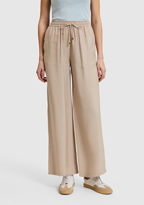 US POLO ASSN - Kadın Bej Relax Pantolon