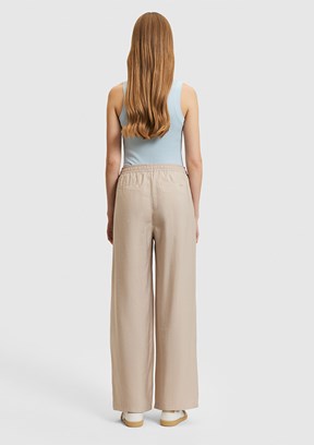 US POLO ASSN - Kadın Bej Relax Pantolon