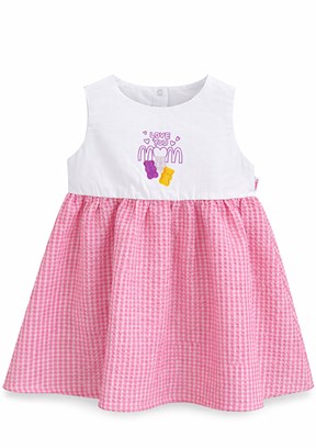 HARİBO - S26G1ELB203 Kız Çocuk Pembe Basic Elbise