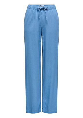 ONLY - 15363676 Onlgoa Mw Kadın Mavi Beli Lastikli Pantolon