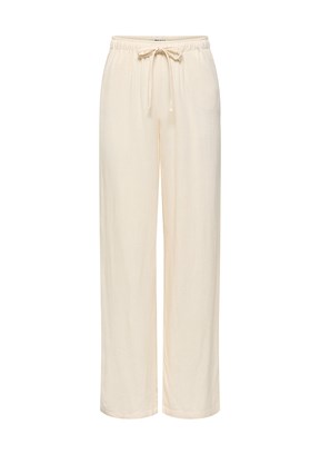 ONLY Onlısıesta Mw Pull - 15322263 Kadın Beyaz Beli Lastikli Pantolon
