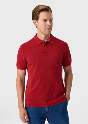 BACKANDBOND - B35S10018 Erkek Kırmızı Polo Yaka T-Shırt