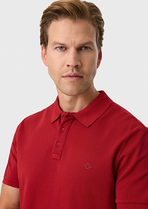 BACKANDBOND - B35S10018 Erkek Kırmızı Polo Yaka T-Shırt