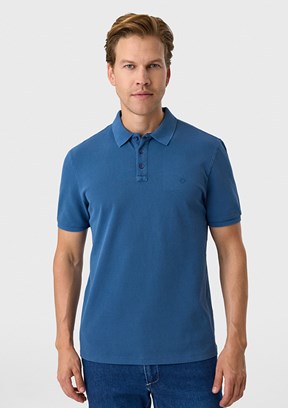 BACKANDBOND - B35S10018 Erkek Mavi Polo Yaka T-Shirt