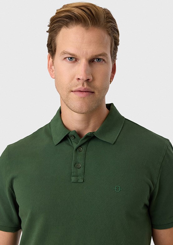 BACKANDBOND - B35S10018 Erkek Yeşil Polo Yaka T-Shırt