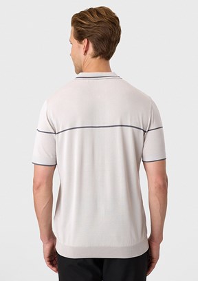 BACKANDBOND - B35S40021 Erkek Gri Triko T-Shirt