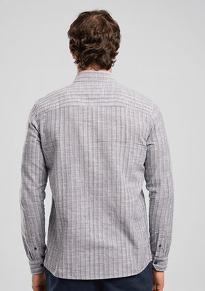 LEE COOPER Ellis - 262 LCM 241005 Erkek Lacivert Uzun Kol Gömlek