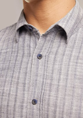 LEE COOPER Ellis - 262 LCM 241005 Erkek Lacivert Uzun Kol Gömlek
