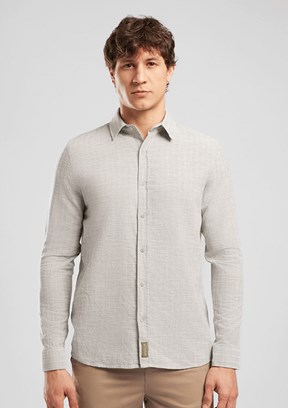 LEE COOPER Ellis - 262 LCM 241005 Erkek Yeşil Uzun Kol Gömlek