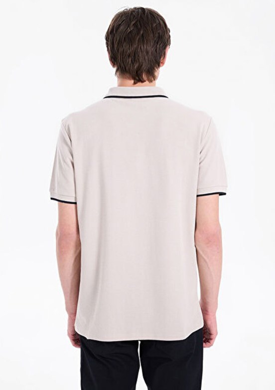 LEE COOPER - 262 LCM 242024 Erkek Bej Polo Yaka T-Shirt