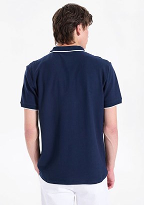 LEE COOPER - 262 LCM 242024 Erkek Lacivert Polo Yaka T-Shirt