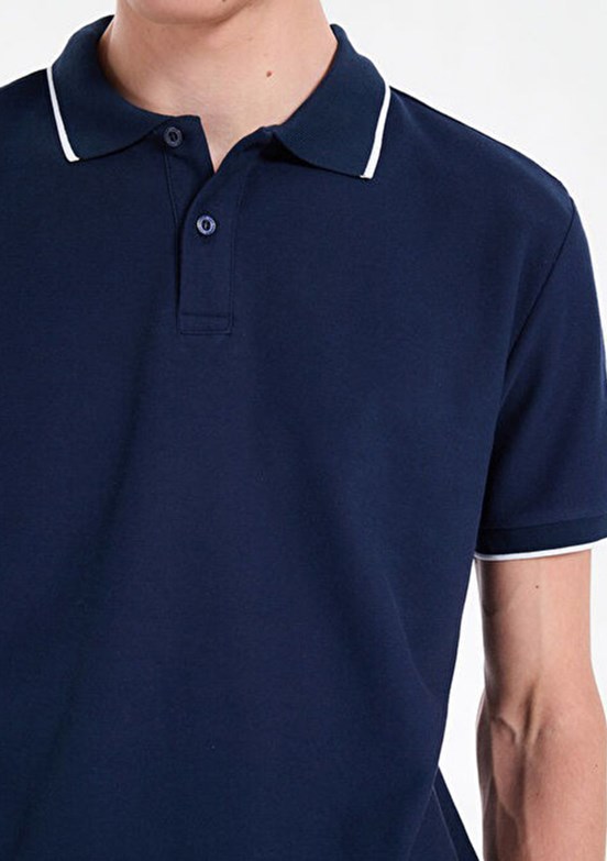 LEE COOPER - 262 LCM 242024 Erkek Lacivert Polo Yaka T-Shirt