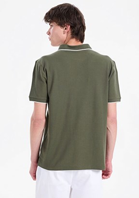 LEE COOPER - 262 LCM 242024 Erkek Yeşil Polo Yaka T-Shirt