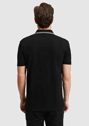 US POLO ASSN - Erkek Siyah Basic T-Shirt