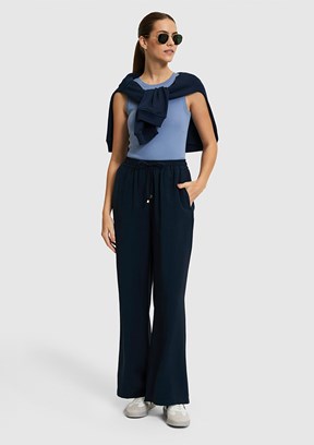 US POLO ASSN - Kadın Lacivert Relax Pantolon
