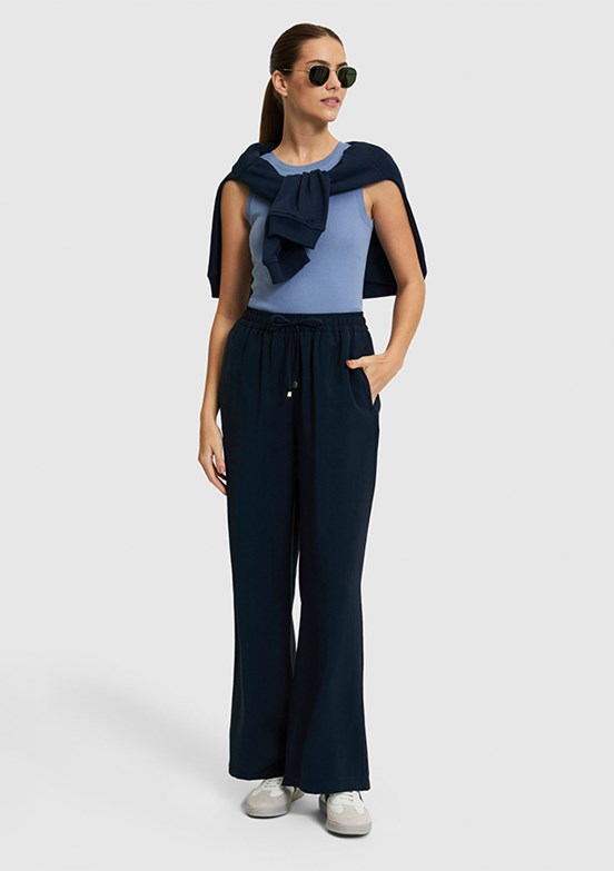 US POLO ASSN - Kadın Lacivert Relax Pantolon