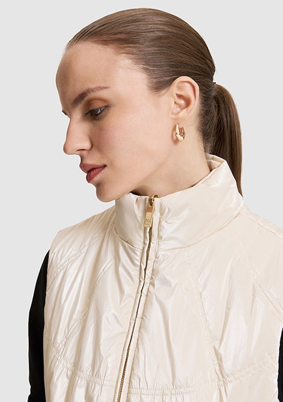 PİERRE CARDİN Kadın Beyaz Regular Mont