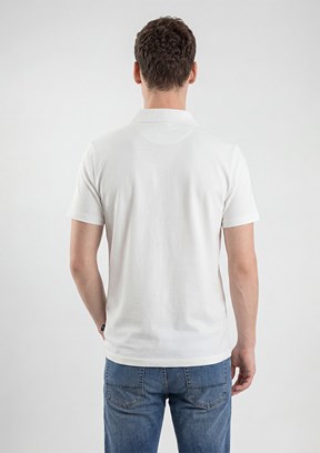 THE CROW - TC4629 Erkek Beyaz Basic T-Shirt