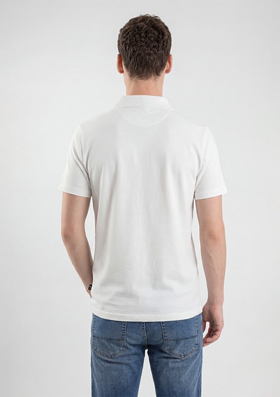 THE CROW - TC4629 Erkek Beyaz Basic T-Shirt
