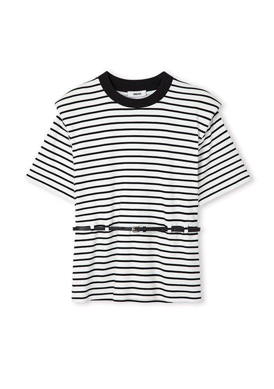 İPEKYOL - IS1260070237 Kadın Siyah Desenli T-Shirt